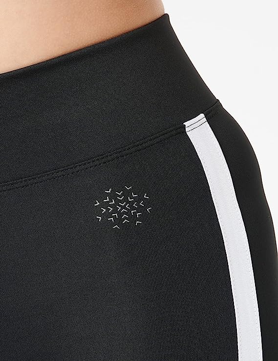 AURIQUE Women's Side Stripe Capri Sports Legging image 4