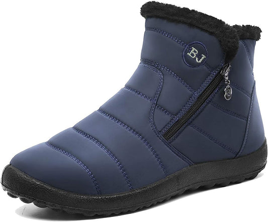 JOINFREE Ladies Winter Boots Women Boots Snow Boots Flat Ankle Boots Short Boots image 0