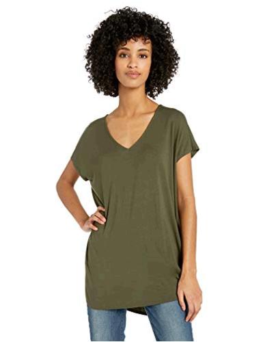Women's Supersoft Terry Relaxed-Fit Dolman-Sleeve V-Neck Tunic image 0