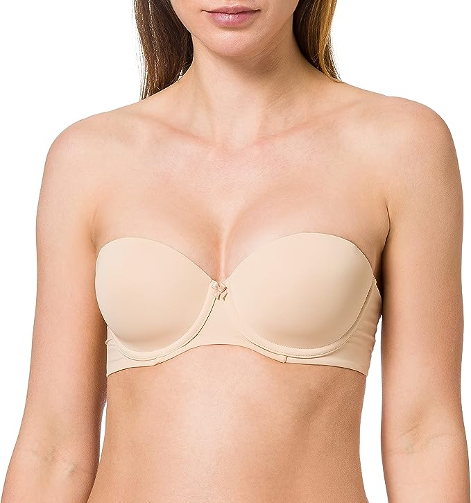 Iris & Lilly Women's Microfibre Strapless Bra image 0