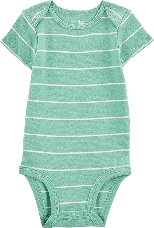 6 pack, Simple Joys by Carter's Baby Boys' Short-Sleeve Bodysuit image 3