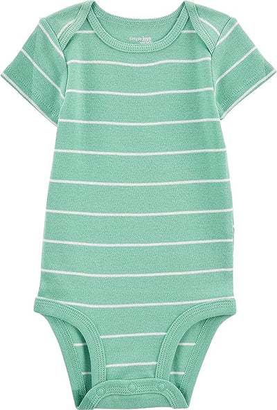 6 pack, Simple Joys by Carter's Baby Boys' Short-Sleeve Bodysuit image 3