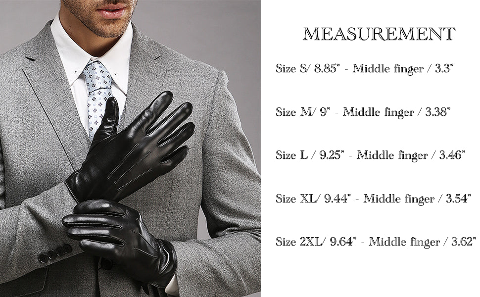 Men's Designer 3m Thinsulate Leather Driving Gloves image 2