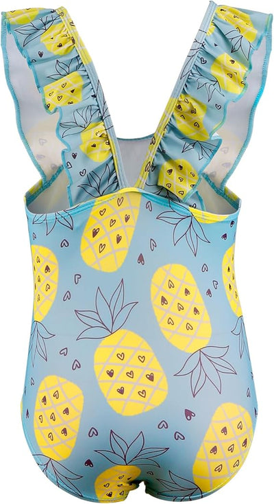 TIZAX Girl's Swimming Costume Toddler One Piece Swimsuit Little Kids Bathing Sui image 1