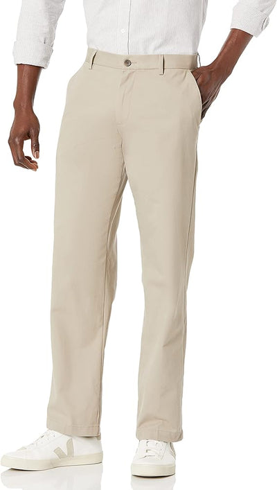 Men's Classic-Fit Wrinkle-Resistant Flat-Front Chino Trouser image 0