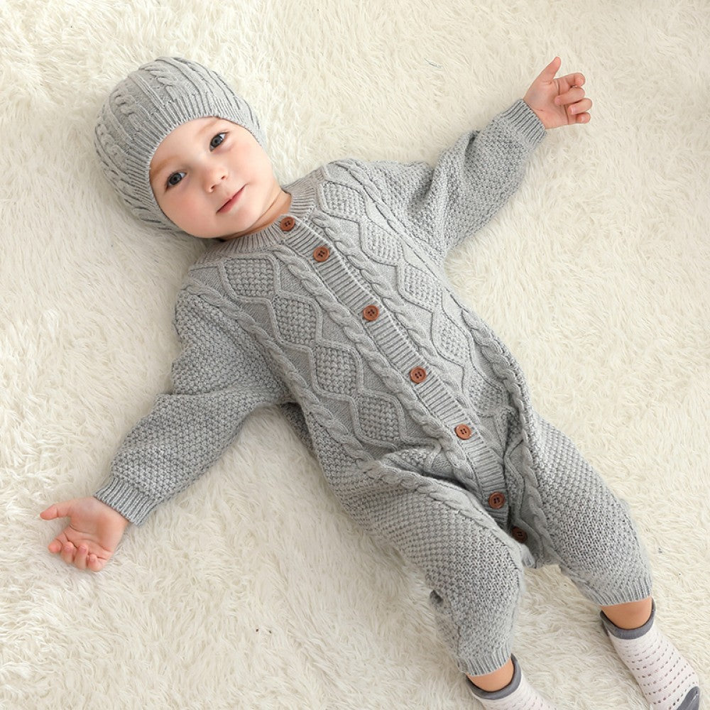 100% Cotton Baby Knitted 2pc Clothing Set image 1