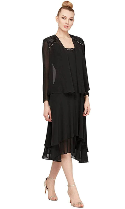 Embellished Tiered Formal Dress image 0