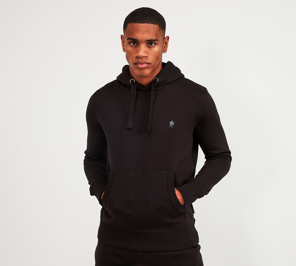 FRENCH CONNECTION, BLACK HOODIE SIZE M image 1