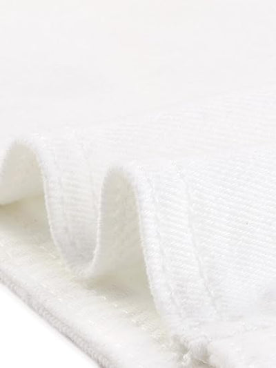 Allegra K Women's Short Denim Jacket Collarless 3/4 Sleeve Jean Jackets image 2