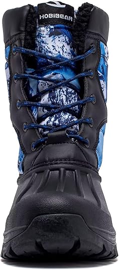 HOBIBEAR Boys Waterproof Winter Snow Boots with Insulation for Cold Weather image 2