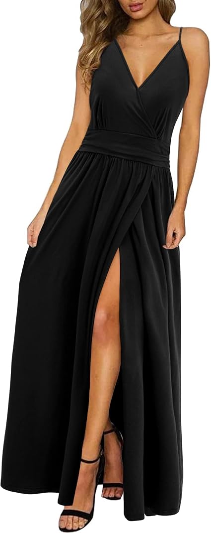 Newshows Women's Summer V Neck Spaghetti Strap Sleeveless image 0