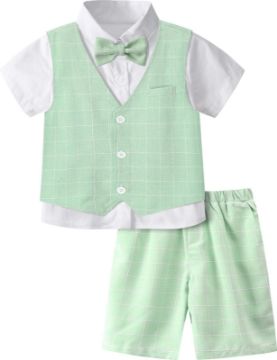 mintgreen Boys Wedding Suits Set image 0