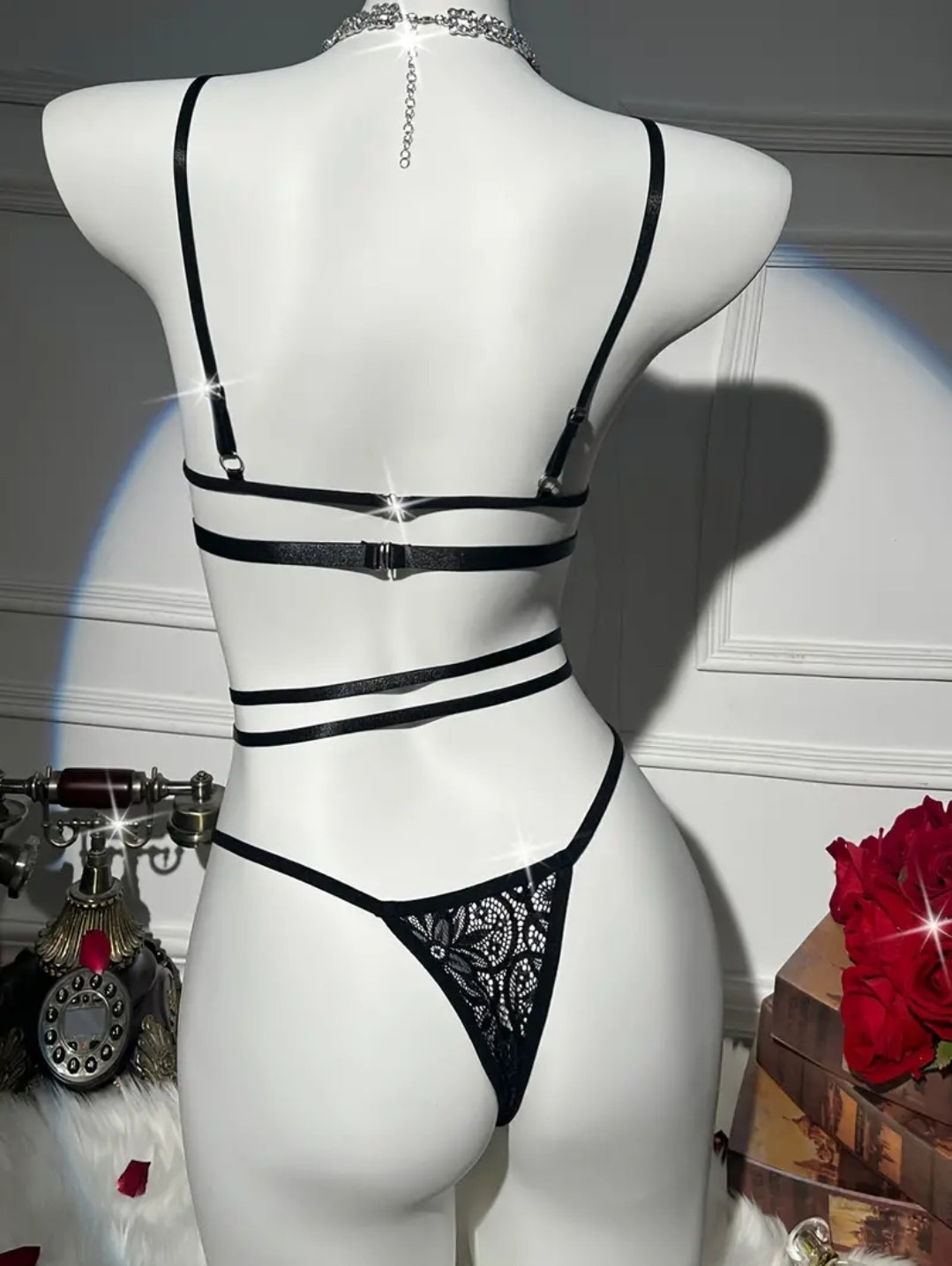 Floral Lace Lingerie Set image 2