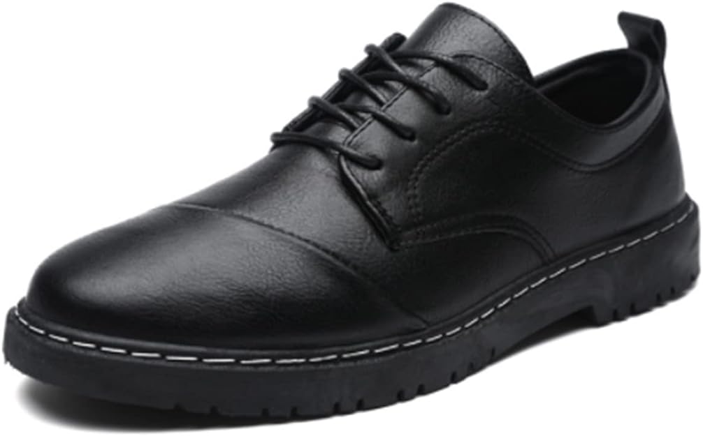 Mens Oxfords Leather Lace-ups Formal Business Dress Fashion Brogues Classic Derb image 2