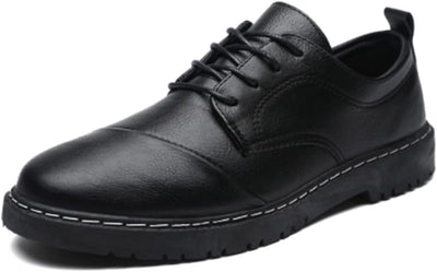 Mens Oxfords Leather Lace-ups Formal Business Dress Fashion Brogues Classic Derb image 2