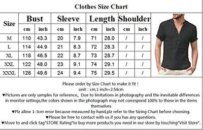 VANVENE Mens Linen Shirts Long Sleeve Casual Cotton image 1