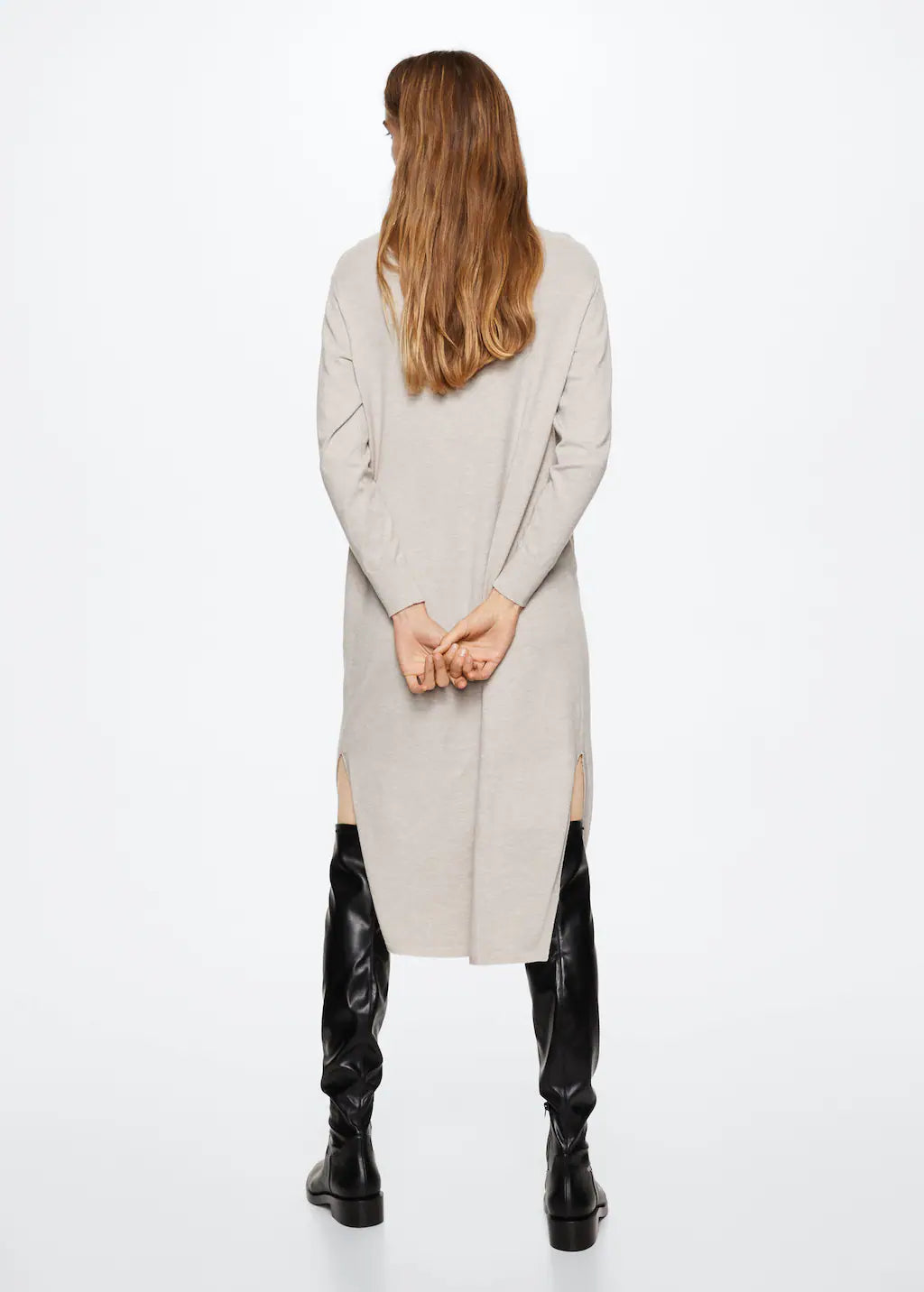 Perkins neck knitted dress, Size 8 image 3