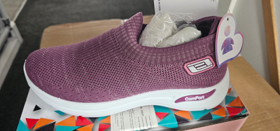 Womens Slip on Walking Shoes Mesh Breathable Lightweight Orthopedic Casual Shoes image 1