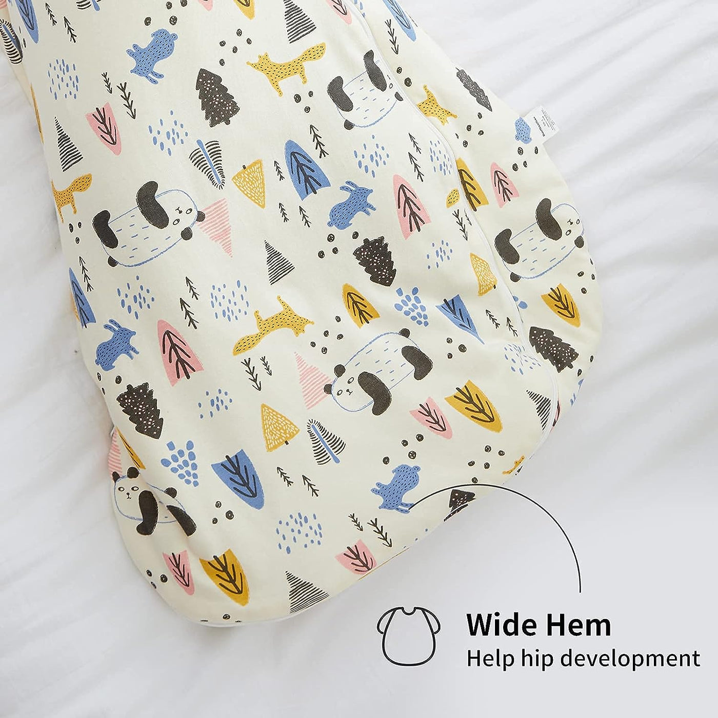 Duomiaomiao Baby Sleeping Bag 1.5 Tog, 100% Cotton Baby Wearable Blanket,1-2 yrs image 3