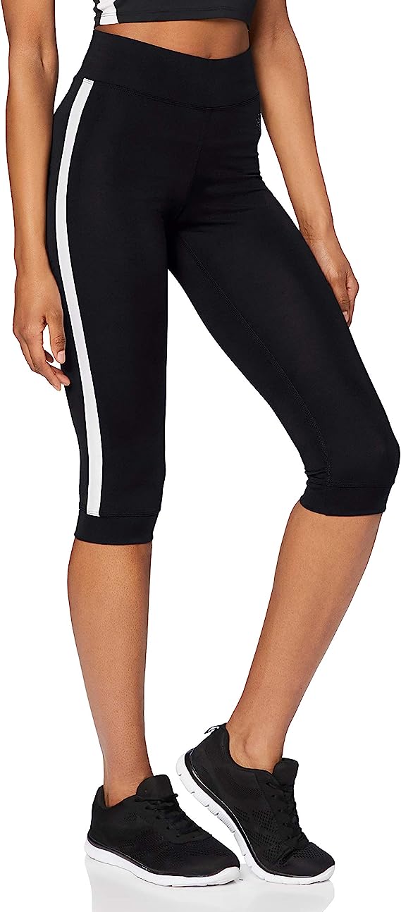 AURIQUE Women's Side Stripe Capri Sports Legging image 2