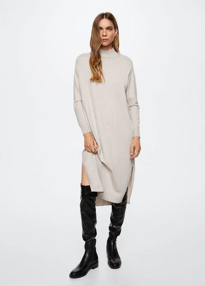 Perkins neck knitted dress, Size 8 image 1