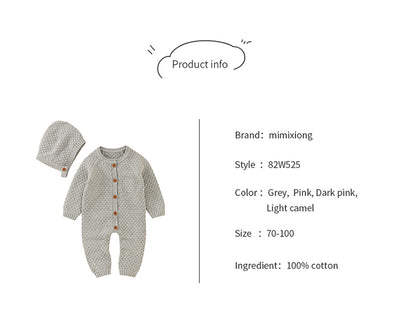 100% Cotton Baby Knitted 2pc Clothing Set image 4