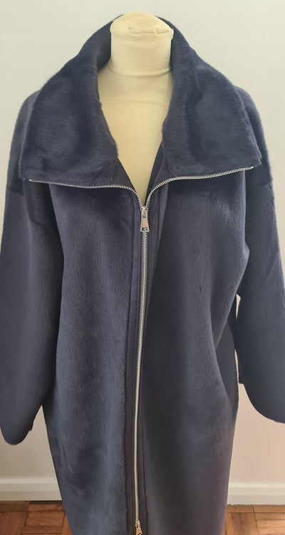 Free People Long Faux Fur Coat image 0