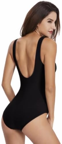 Women's Black Monokini Swimsuitwith Removable Foam Cups image 0