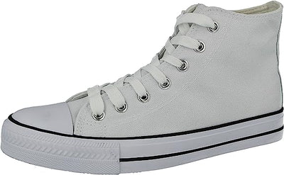 Mens Baltimore/Academy Low Top Hi Top Canvas Toe Cap Lace Up Pumps Plimsoll All image 1