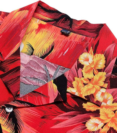 siliteelon Mens Hawaiian Shirt Cotton Regular Fit Short Sleeve No Iron Casual Be image 4