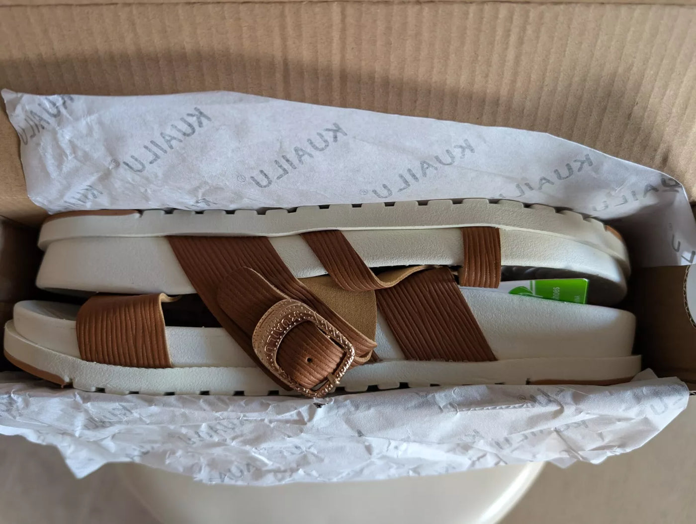 kuailu womens sliders with special straps